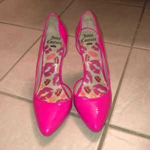 Juicy couture hot pink heels